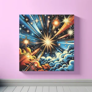 Stellar Pop Symphony | Pop Art Space Art Print | LoveSpaceArt