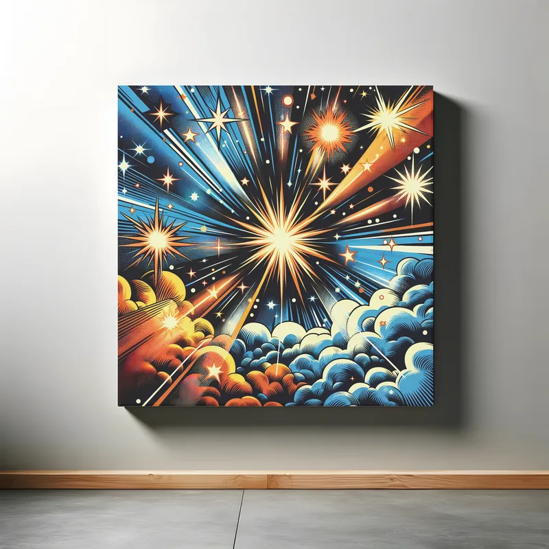 Stellar Pop Symphony | Pop Art Space Art Print | LoveSpaceArt