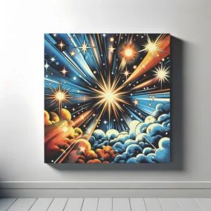 Stellar Pop Symphony | Pop Art Space Art Print | LoveSpaceArt