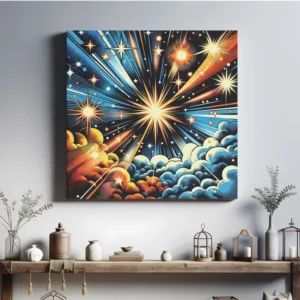 Stellar Pop Symphony | Pop Art Space Art Print | LoveSpaceArt