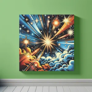 Stellar Pop Symphony | Pop Art Space Art Print | LoveSpaceArt