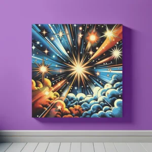 Stellar Pop Symphony | Pop Art Space Art Print | LoveSpaceArt