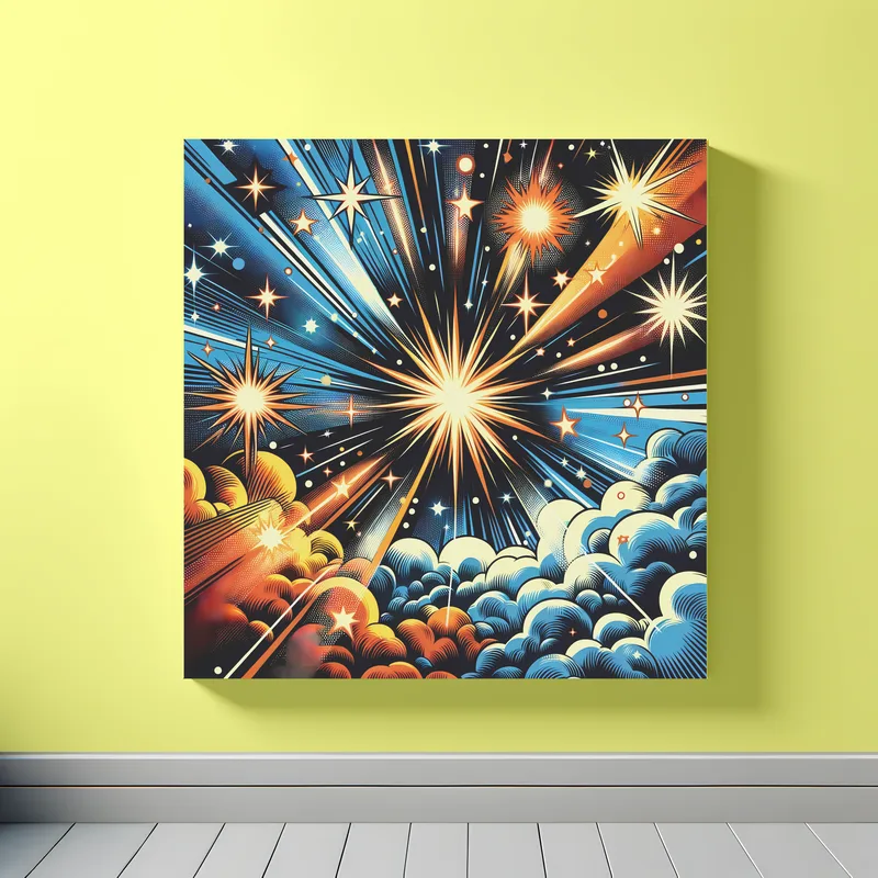 Stellar Pop Symphony | Pop Art Space Art Print | LoveSpaceArt