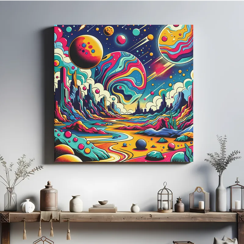 Space Inspired Art - Resin Pop Art fashion