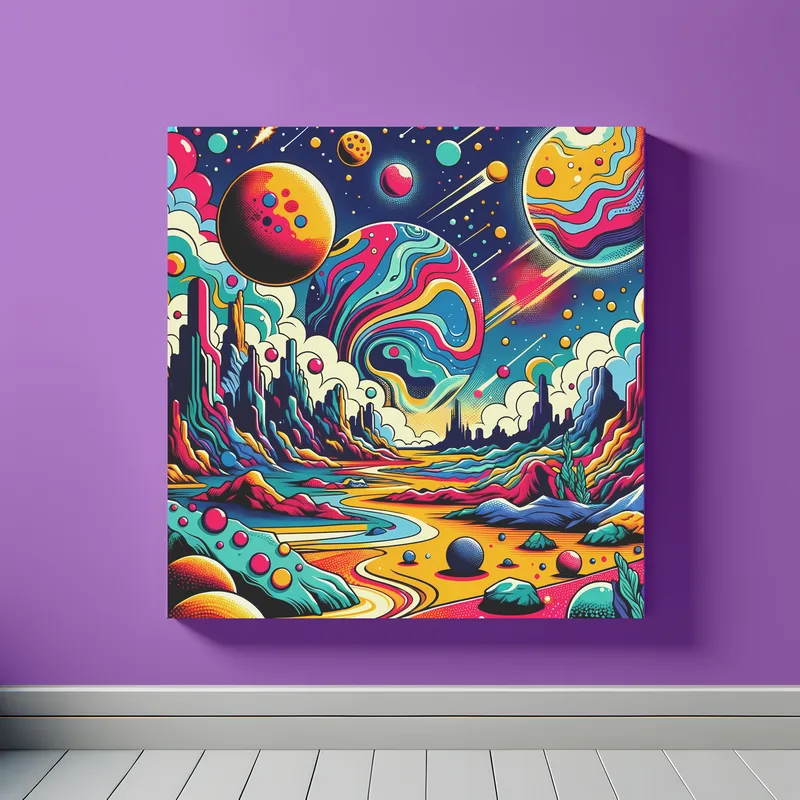 Space Inspired Art - Resin Pop Art fashion