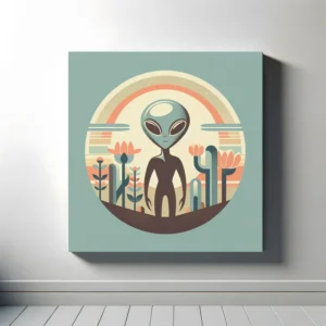 Vintage Visions of Alien Charm | Retro Space Art Prints | LoveSpaceArt