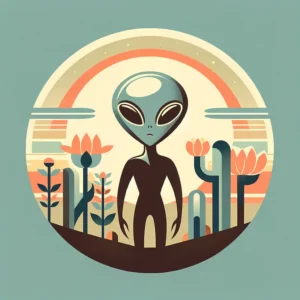 Vintage Visions of Alien Charm | Retro Space Art Prints | LoveSpaceArt