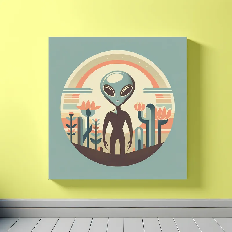 Vintage Visions of Alien Charm | Retro Space Art Prints | LoveSpaceArt