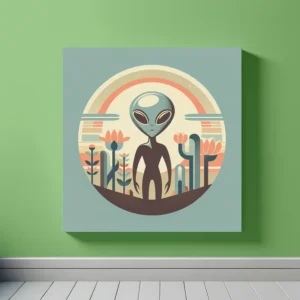 Vintage Visions of Alien Charm | Retro Space Art Prints | LoveSpaceArt