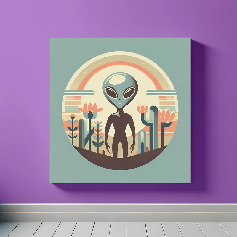 Vintage Visions of Alien Charm | Retro Space Art Prints | LoveSpaceArt