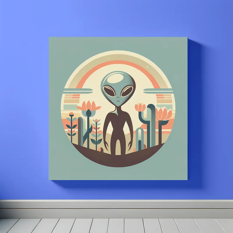 Vintage Visions of Alien Charm | Retro Space Art Prints | LoveSpaceArt