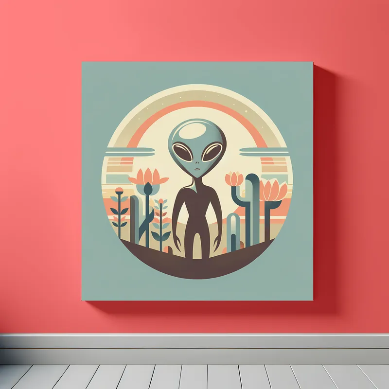 Vintage Visions of Alien Charm | Retro Space Art Prints | LoveSpaceArt