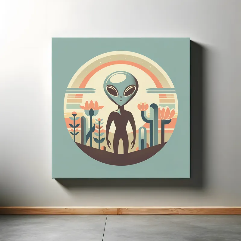 Vintage Visions of Alien Charm | Retro Space Art Prints | LoveSpaceArt