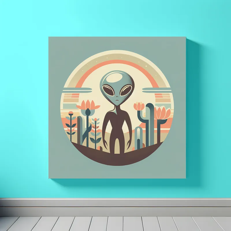 Vintage Visions of Alien Charm | Retro Space Art Prints | LoveSpaceArt