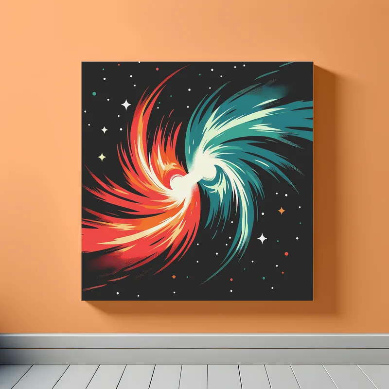 GALAXY'S COLLIDE Acrylic Painting | shops One of a Kind